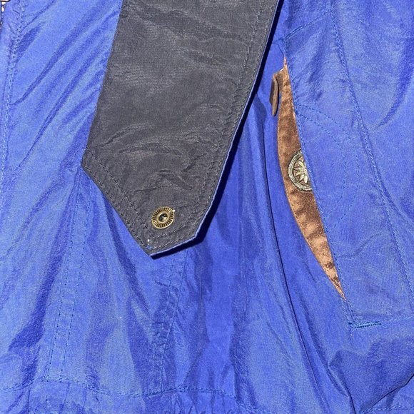 Vintage Edelweiss Ski Jacket Women's Blue Green Plaid Lined Snow Cold Snow Sz XL - Picture 5 of 10